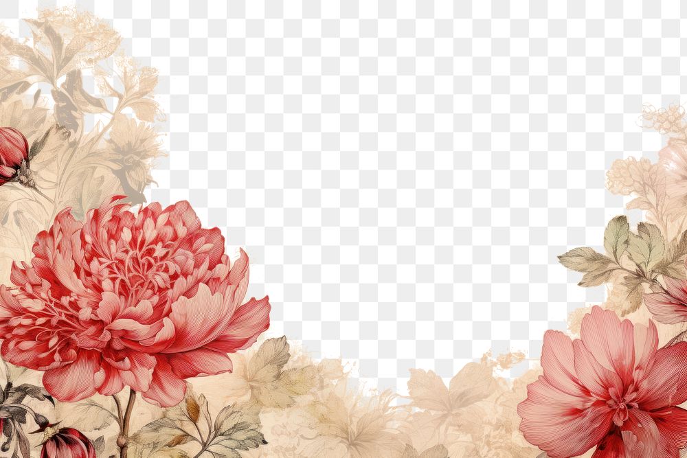 PNG  Red peony backgrounds pattern flower