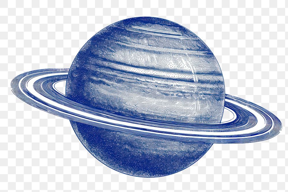 PNG  Antique of saturn planet sketch space.