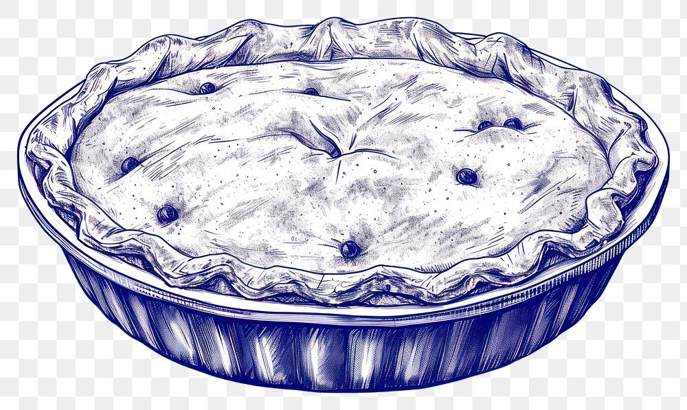 PNG  Antique of pie dessert drawing sketch.