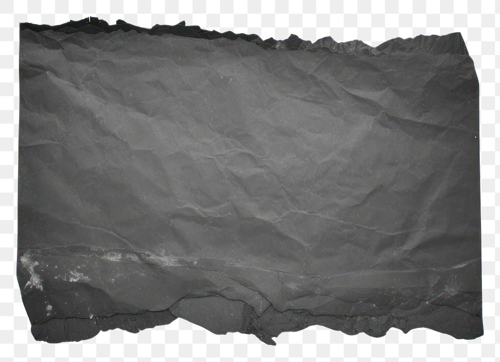 PNG  Black marble ripped paper white background monochrome anthracite.