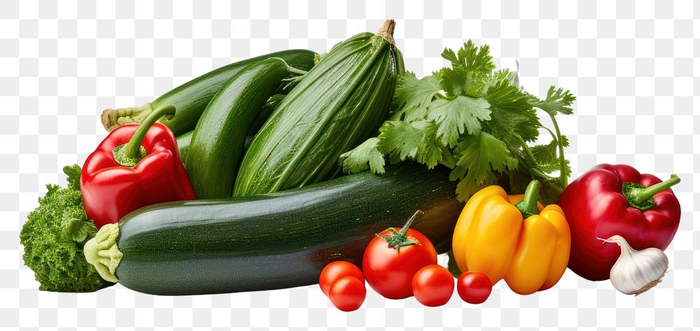 PNG Supermarket fresh vegetable zucchini squash plant.