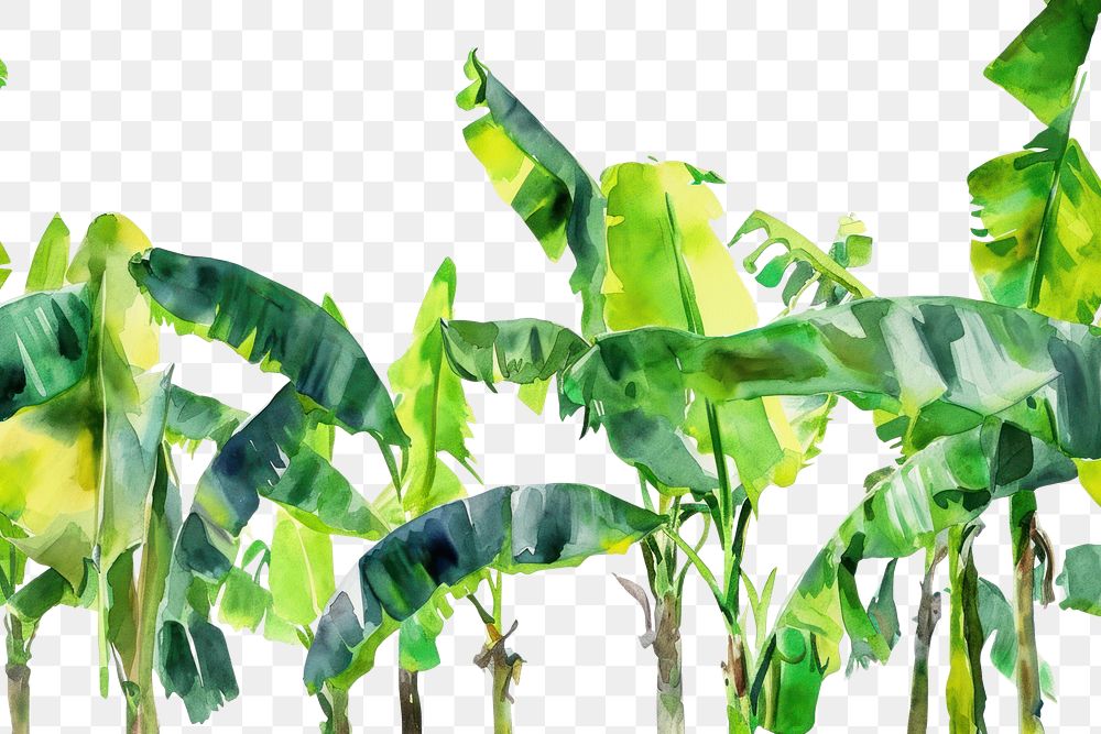 PNG  Banana tree outdoors nature plant.