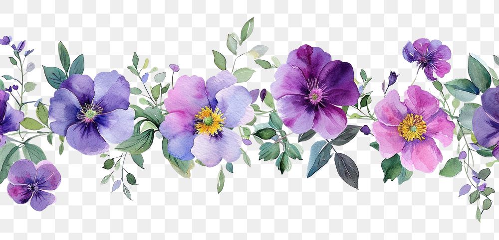 PNG  Purple flower nature plant white background.