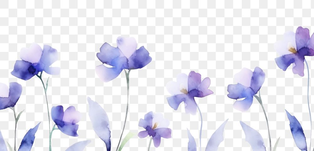PNG  Purple flower backgrounds blossom pattern.