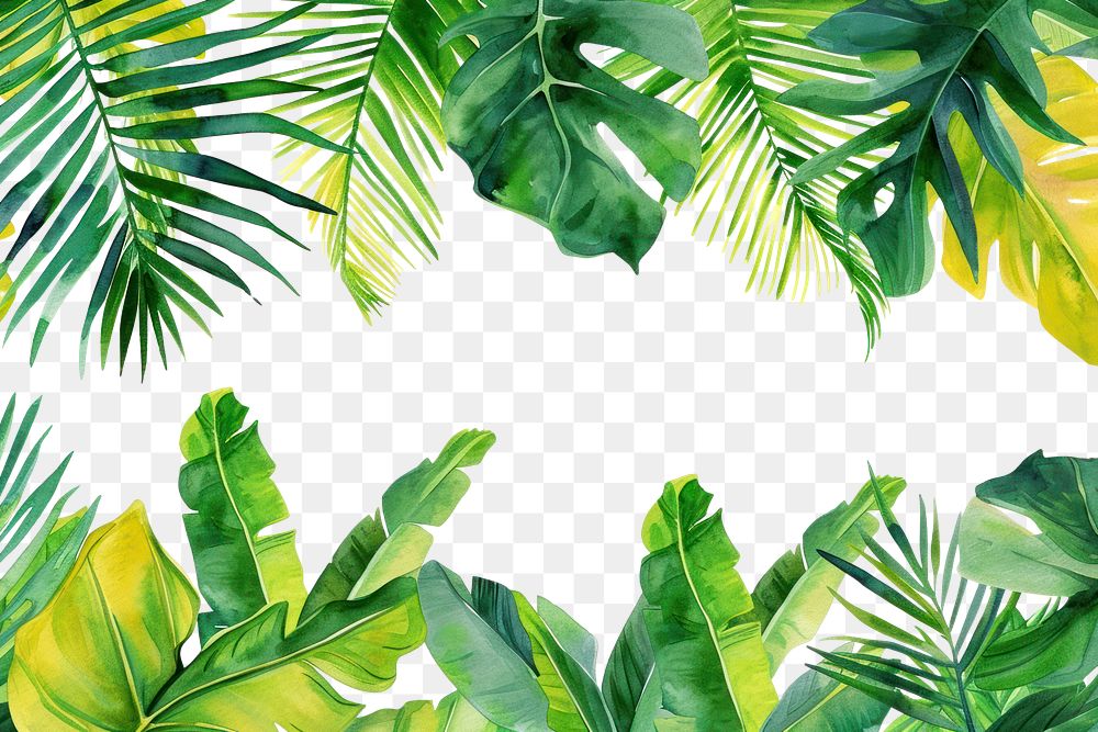 PNG  Tropical leaves nature backgrounds plant.