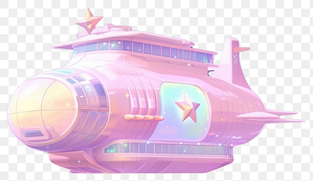 PNG Spaceship aircraft airplane airship.