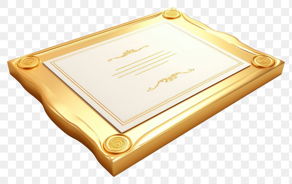 PNG  Gold white background accessories rectangle.