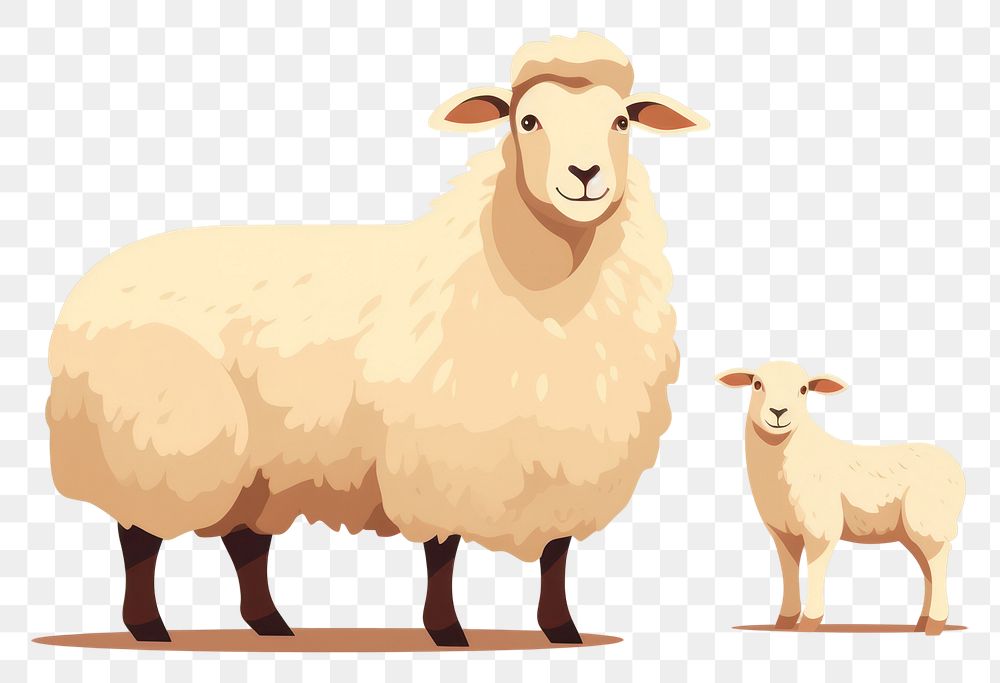 PNG Sheep and lamb livestock animal mammal.