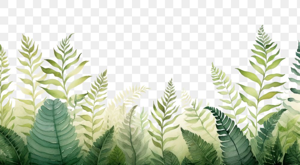 PNG  Nature leaf fern outdoors.