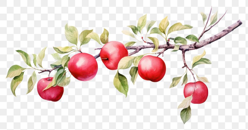 PNG  Apple border plant fruit food.