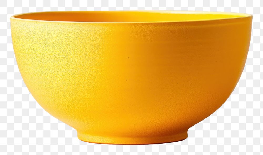 PNG Yellow bowl pottery simplicity still life.