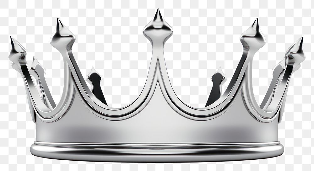 PNG Crown Chrome material crown white background accessories.