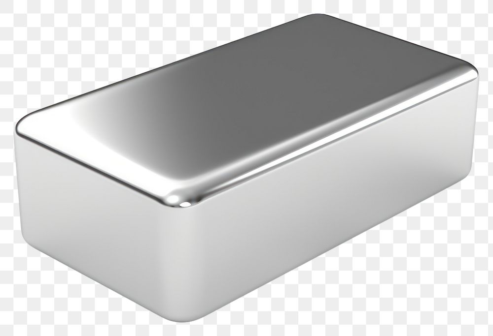 PNG A pan Chrome material silver white background rectangle.