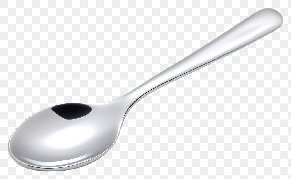 PNG A spoon and frok Chrome material white background silverware simplicity.