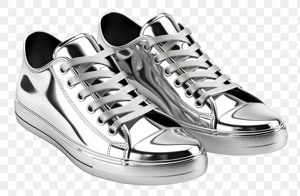 PNG Shoes Chrome material footwear chrome white.