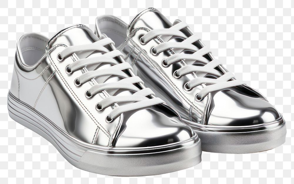 PNG Shoes Chrome material footwear chrome white.