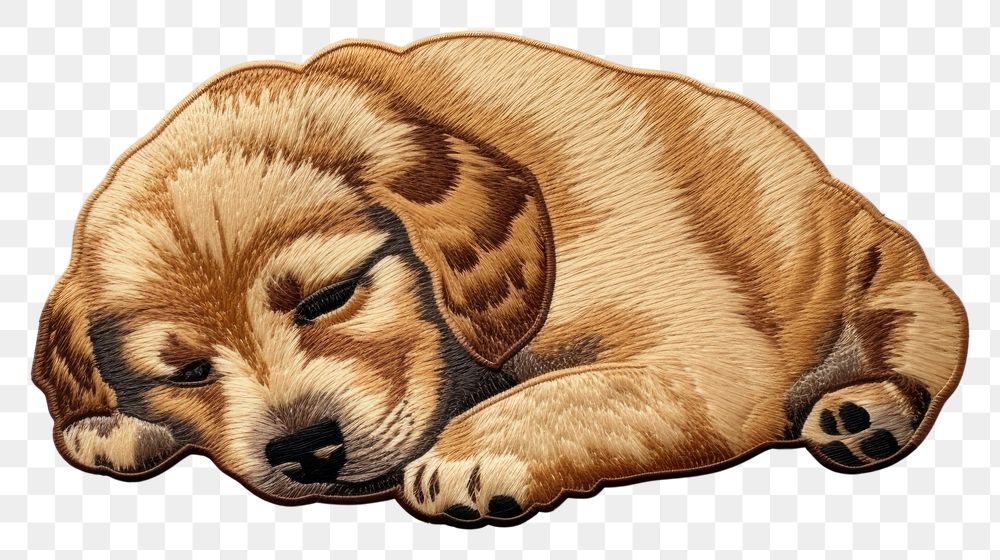PNG Dog sleeping animal mammal puppy. AI generated Image by rawpixel.