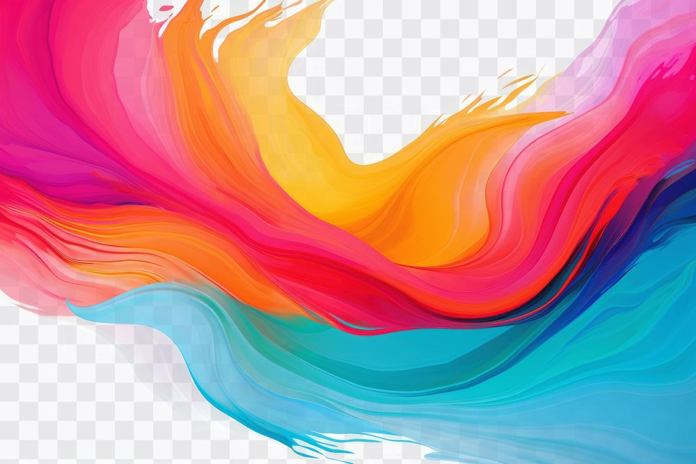 PNG  Colorful brushstroke swirl backgrounds pattern creativity. AI generated Image by rawpixel.