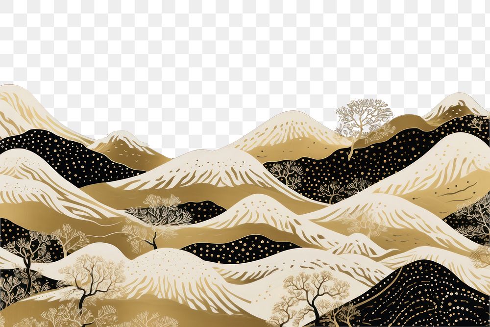 PNG Illustration solid toile wallpaper landscape mountain outdoors.