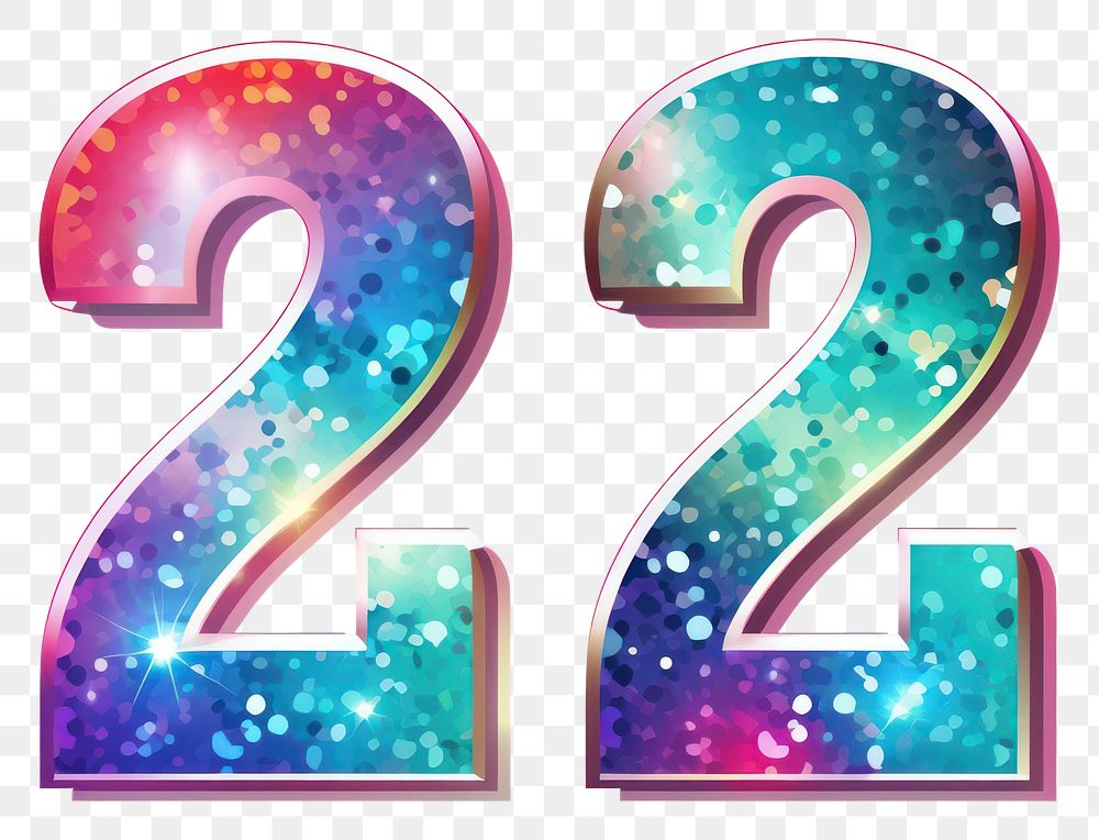 PNG Numbers glitter sticker symbol text white background.