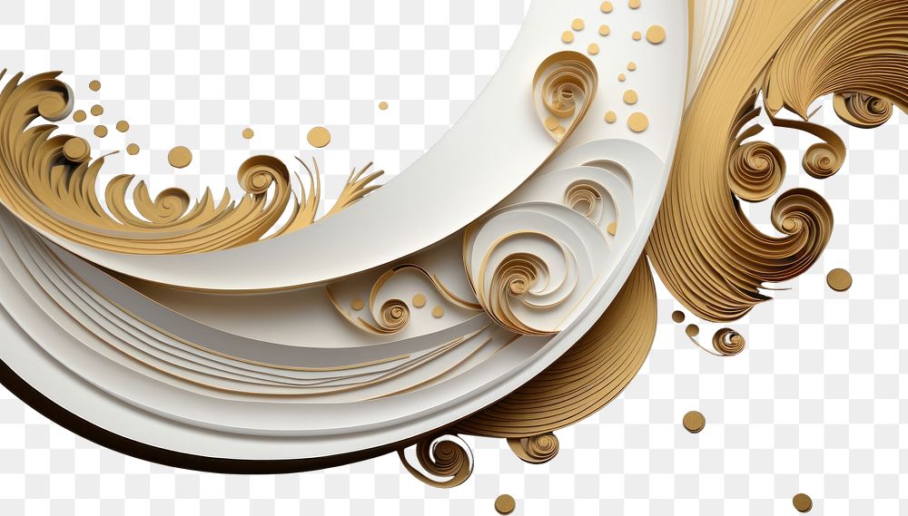 PNG  Curled corner pattern gold medication. AI generated Image by rawpixel.