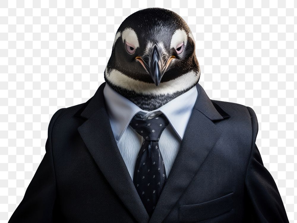 PNG Penguin animal portrait bird.