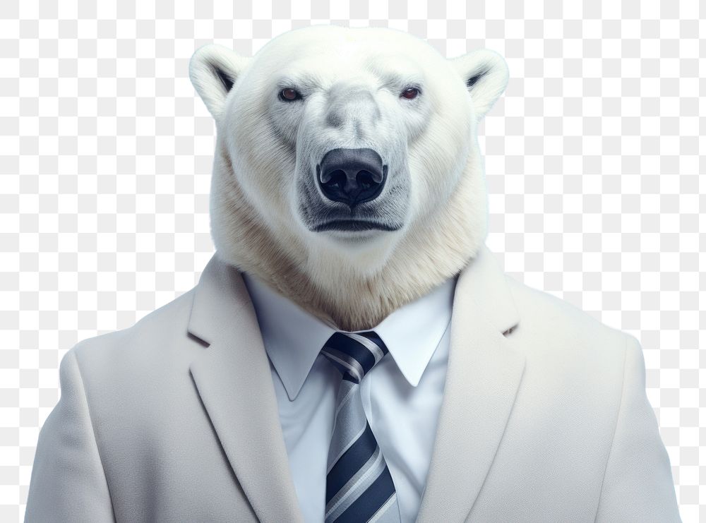 PNG Polar bear animal portrait mammal.