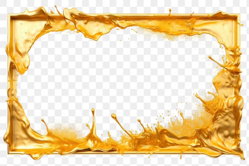 PNG Gold backgrounds frame white background. AI generated Image by rawpixel.