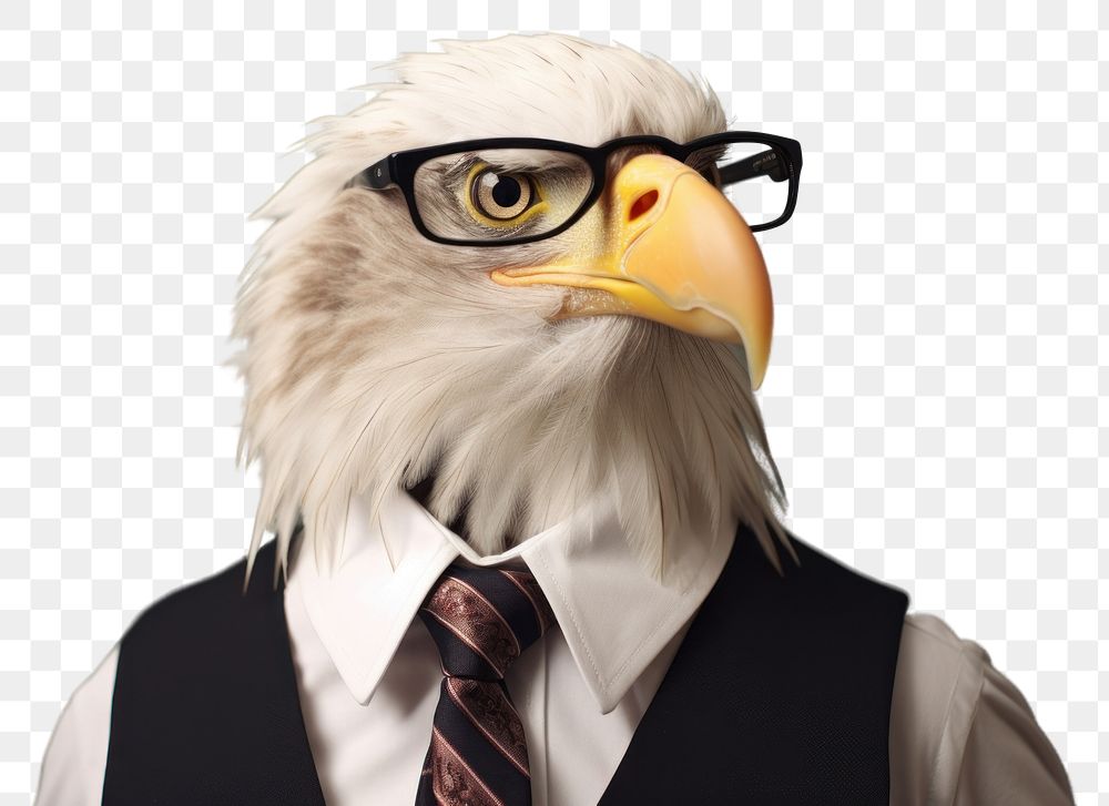 PNG Eagle animal tie portrait.