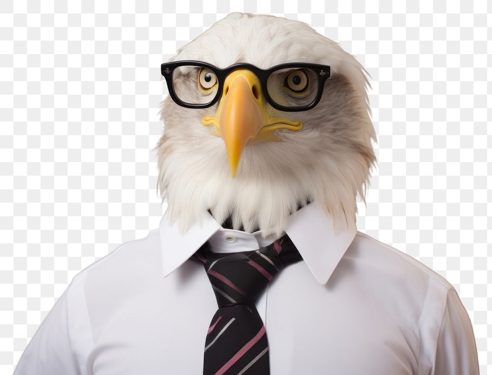PNG Eagle animal shirt tie.