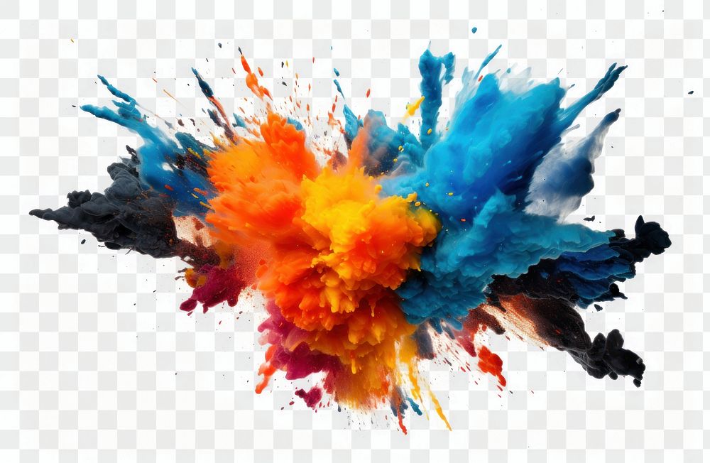 PNG Explosion backgrounds painting art. AI generated Image by rawpixel.