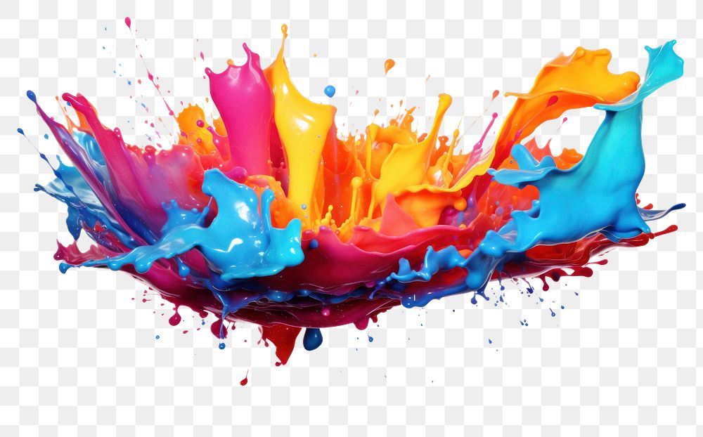PNG Paint splash backgrounds art white background. AI generated Image by rawpixel.
