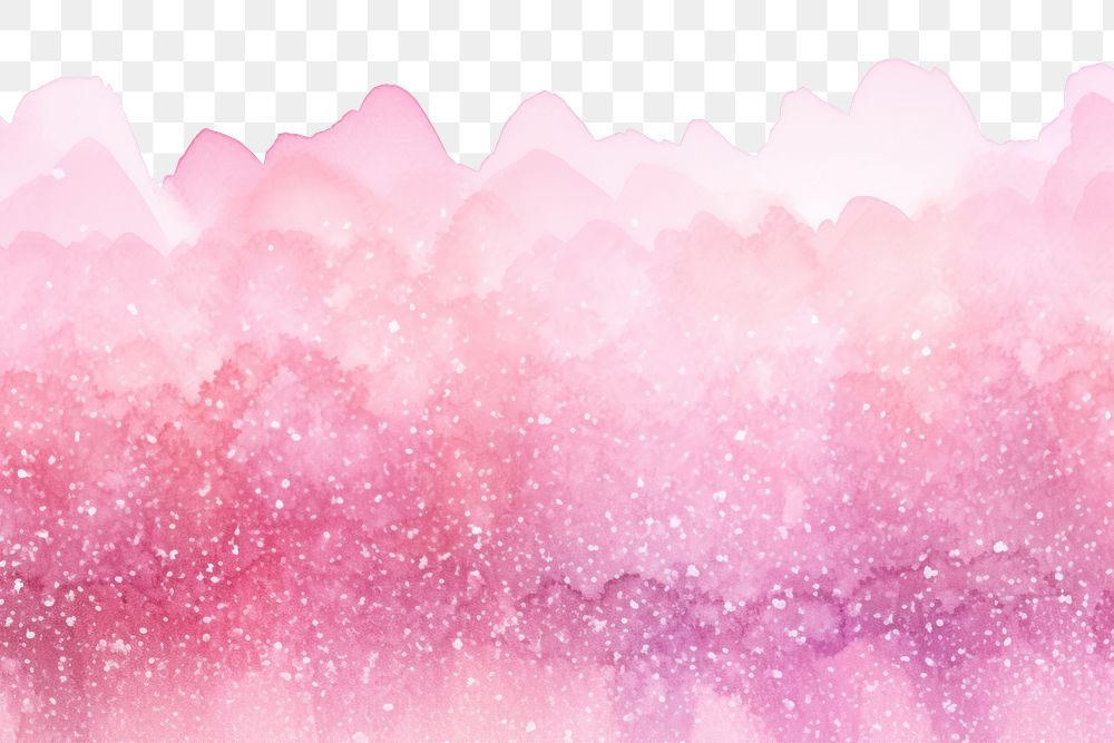 PNG Pink glitter watercolor border nature backgrounds abstract.