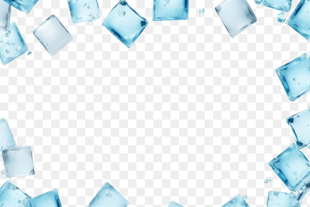 PNG Ice cubes backgrounds turquoise abstract. AI generated Image by rawpixel.