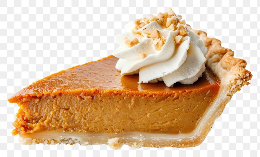PNG Pumpkin pie cheesecake dessert cream.