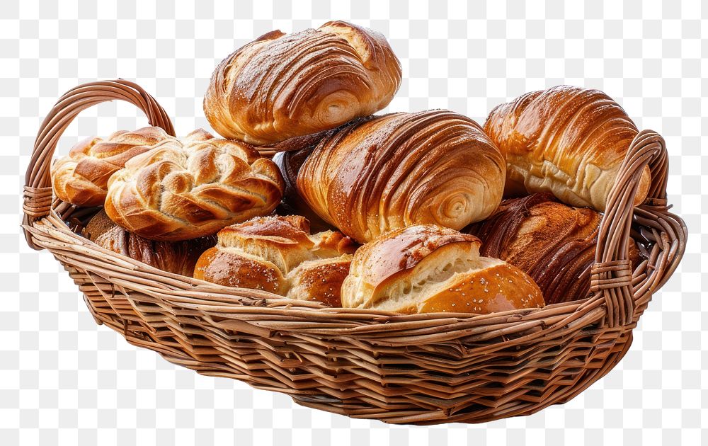 PNG Bakery bread croissant basket.