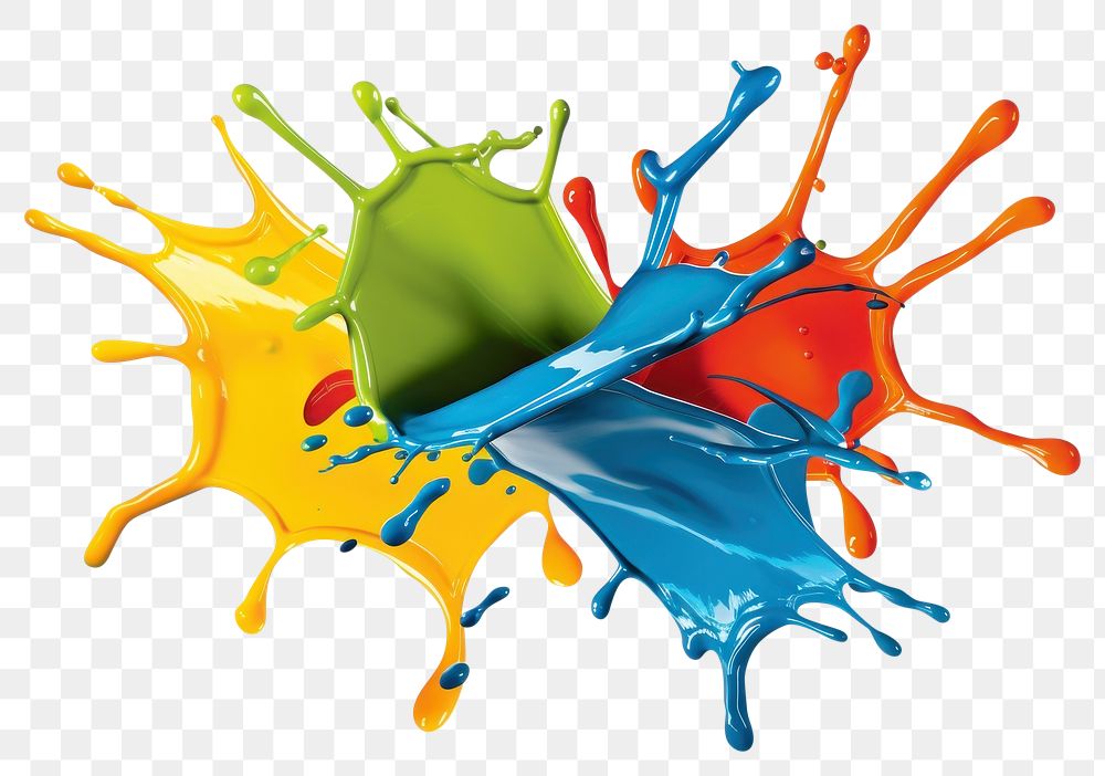 PNG Large paint splash background paintbrush splattered creativity.