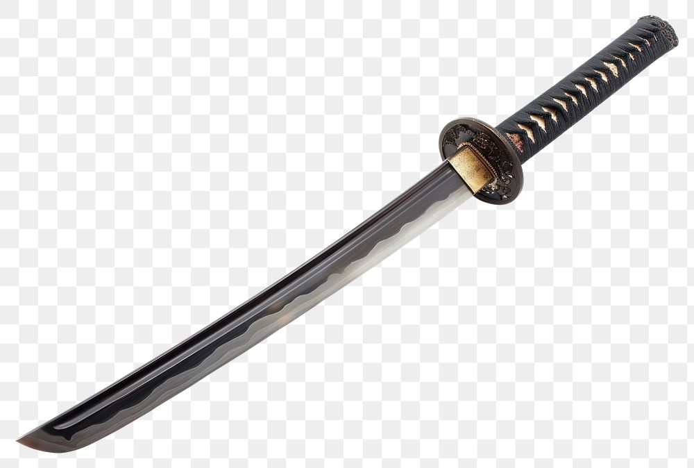 PNG Katana sword weapon dagger.