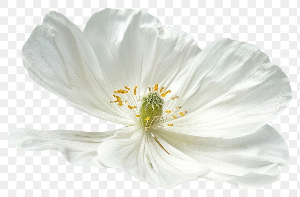 PNG White flower blossom pollen petal.