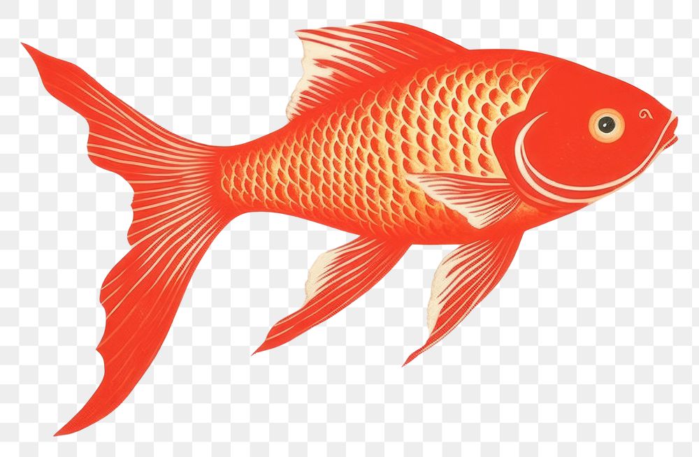 PNG  Traditional japanese koifish goldfish animal wildlife.