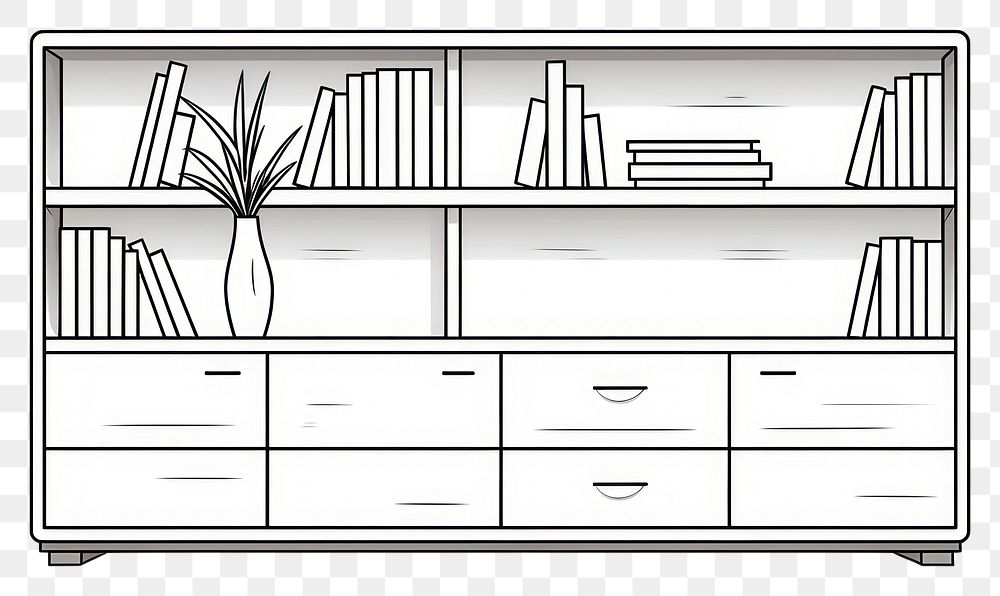 PNG Furniture bookshelf bookcase cabinet.
