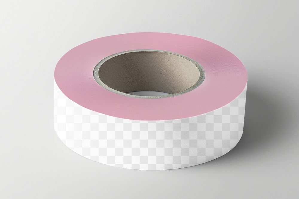 Washi tape png product mockup, transparent design
