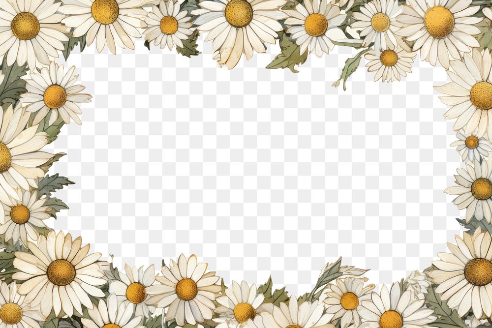PNG Pattern flower daisy plant.