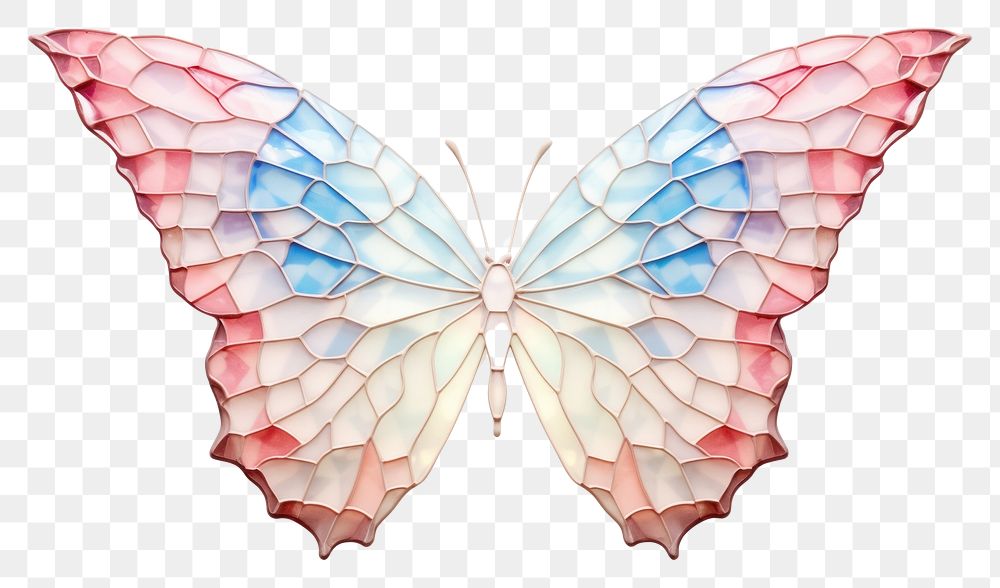 PNG Mosaic a blank butterfly frame art petal wing.
