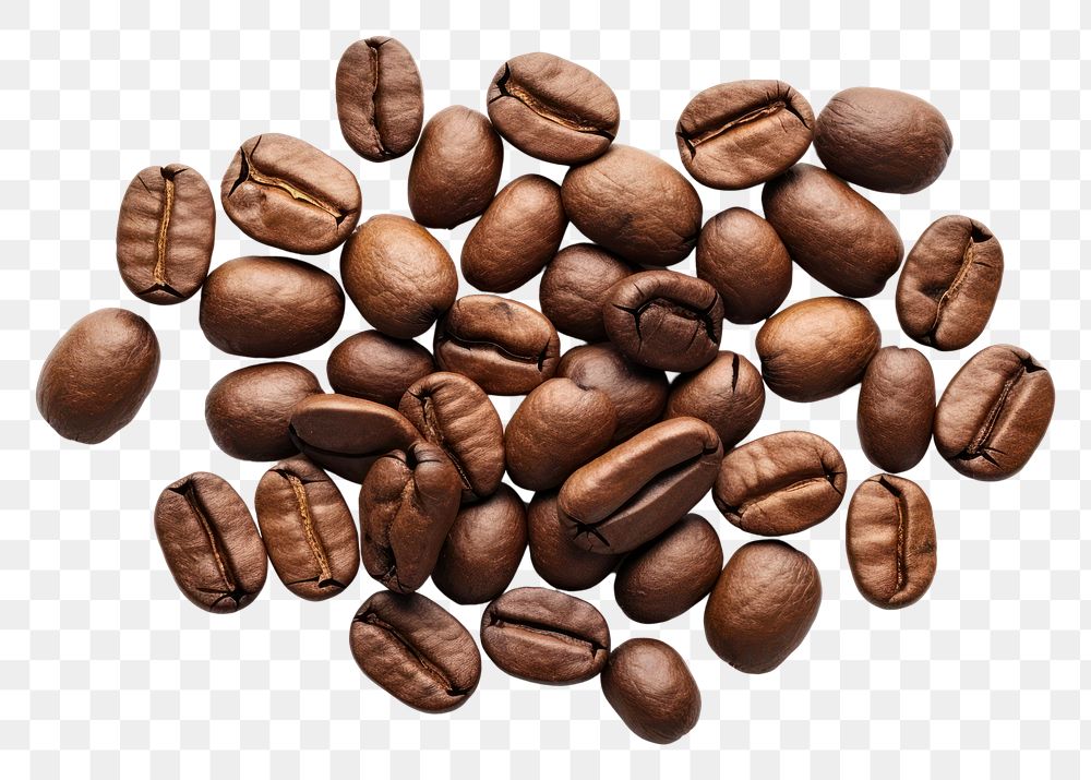 PNG Coffee backgrounds white background coffee beans.