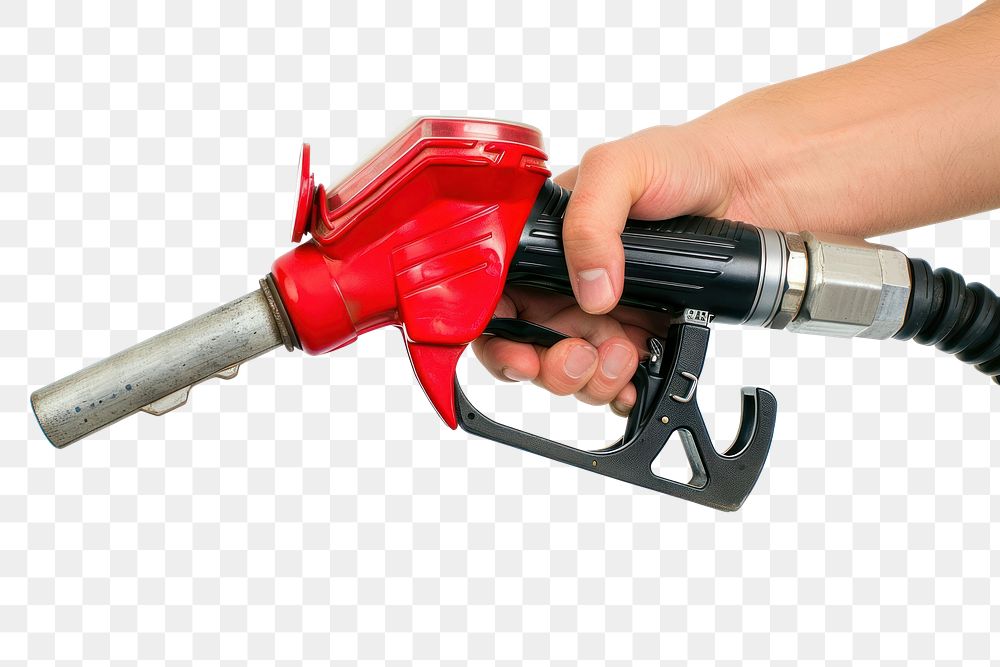 PNG Hand pumping gas white background petroleum gasoline.