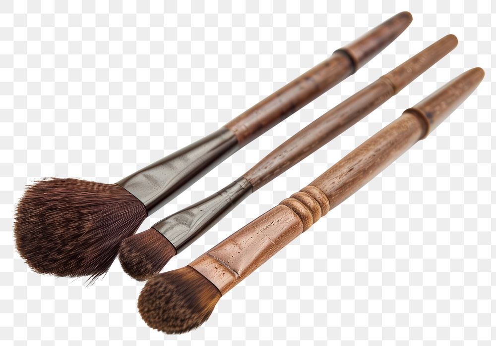 PNG Makeup brushes tool white background cosmetics.