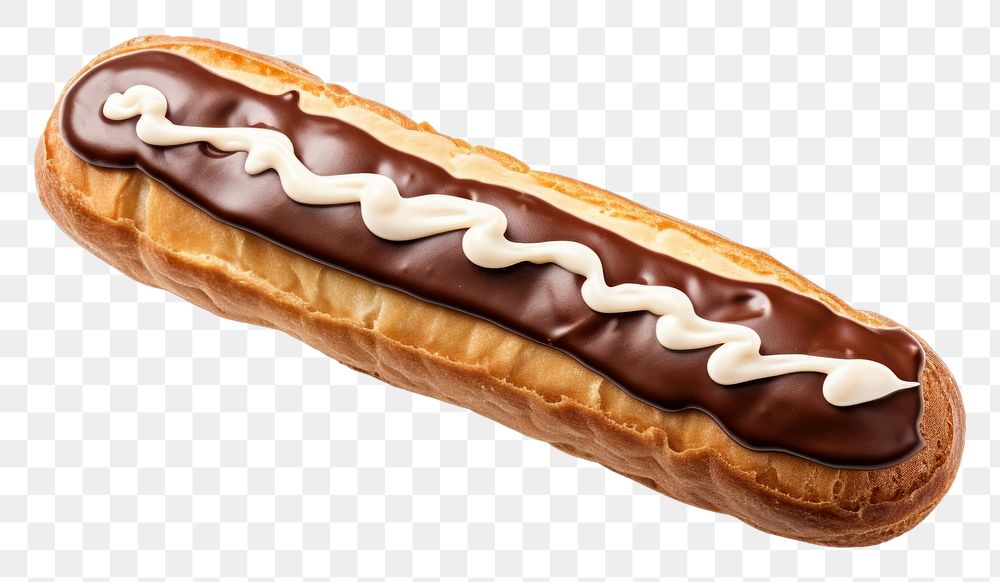 PNG Eclair food white background bratwurst.