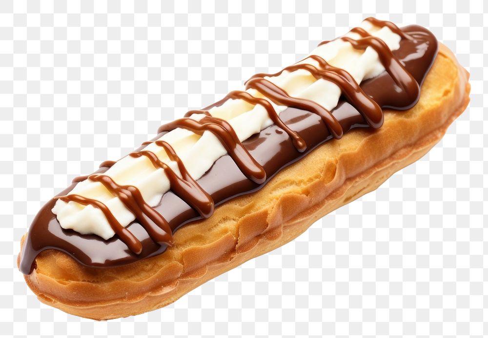 PNG Eclair dessert ketchup pastry.