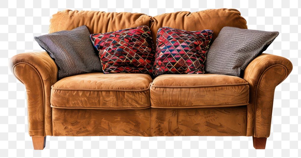 PNG Sofa furniture armchair cushion.